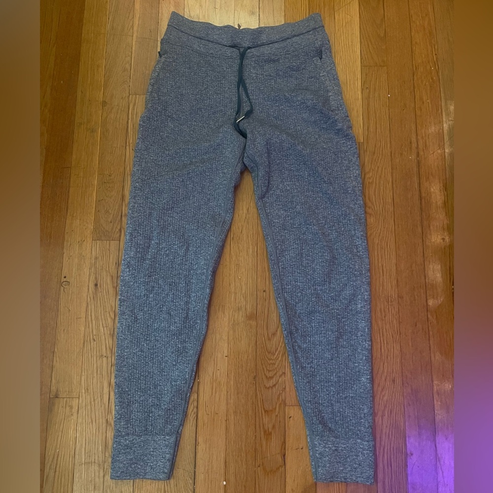 Lulu lemon waffle knit mid weight joggers 4